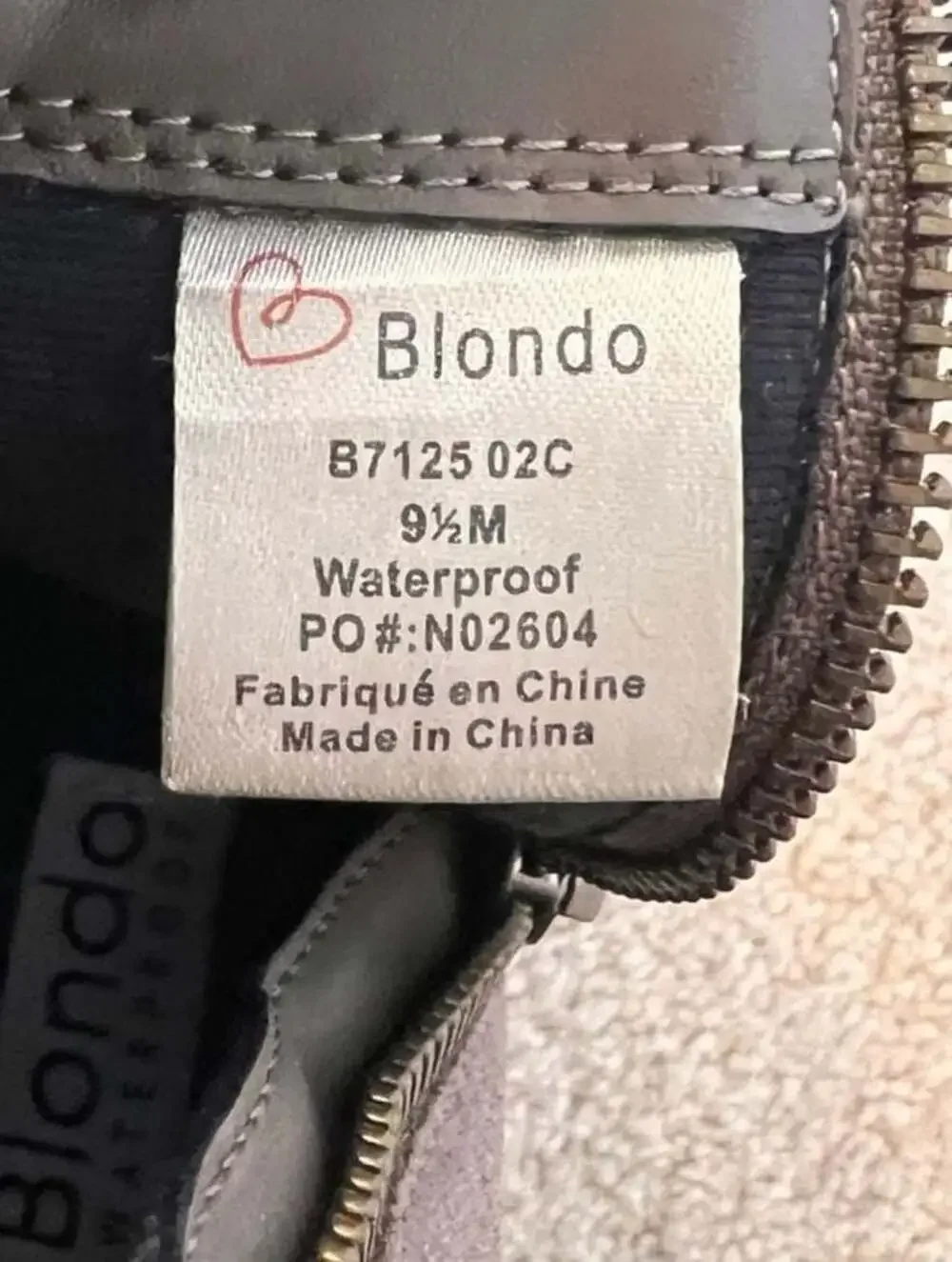 Blondo Siena Ankle Bootie Waterproof Dark Taupe Suede Womens‎ Size 9.5